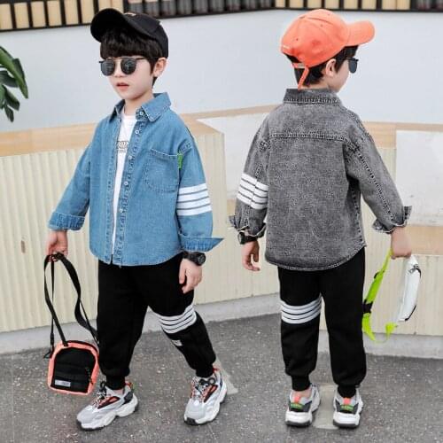 Blouse Spring Autumn Boy Coat Overcoat Top Kids Costume Teenage Gift Children Clothes High Quality Plus Size