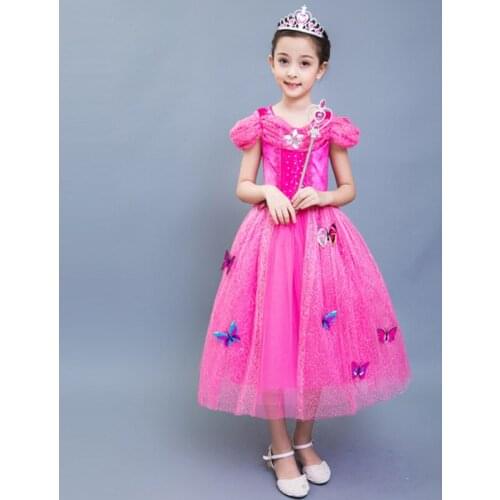 Girls Elf Butterfly Costume Halloween Birthday Party Purim Kid Fairy Tale Elves Princess Fancy Dress
