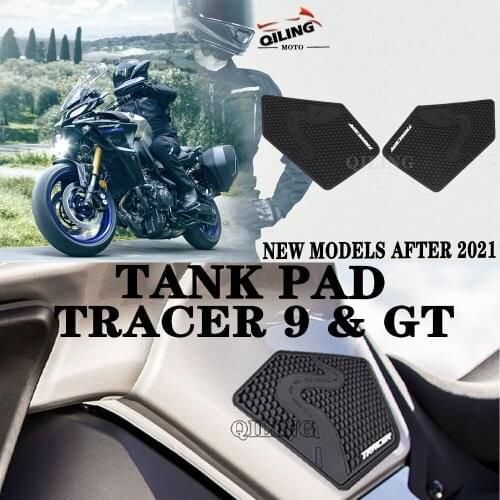 Tank pad For YAMAHA TRACER 9 GT TRACER9 2021 - Side Fuel Tankpad Non-slip Tank Pads Protector Stickers Knee Grip Traction Pad