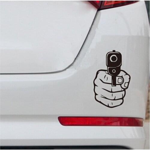 Cool gun Car Stickers for Cars scratch cover car fuel tank decal The cap Decoration PVC stickers
