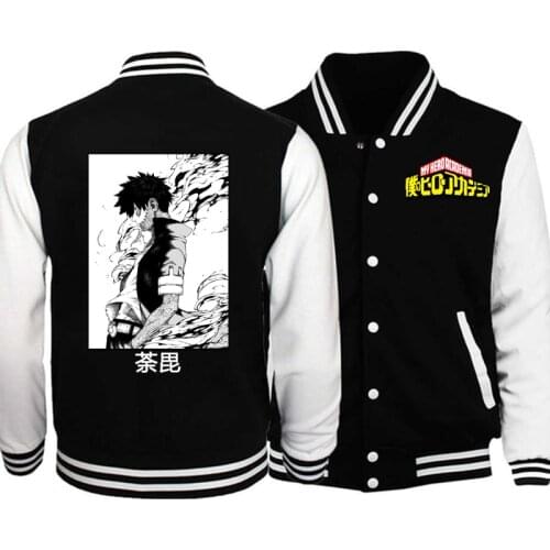 Harajuku my hero academia Unisex Jacket Japanese Anime Dabi Printed Mens Streetwear Casual Sweatshirts