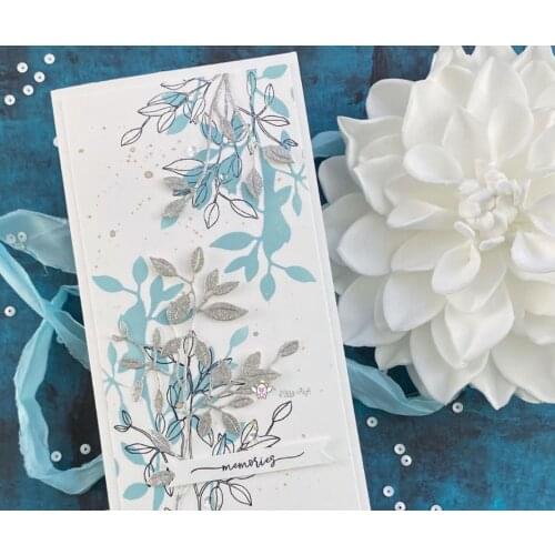 Mmao Crafts Metal Steel Cutting Dies New Branch leaves decoration Stencil For DIY Scrapbooking Paper/photo Cards Embossing Dies