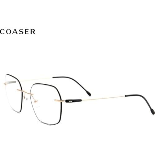 Rimless Glasses Frame Titanium Men Eyeglasses Women Ultralight Myopia Eyewear Frameless Prescription Eyeglasses Frame