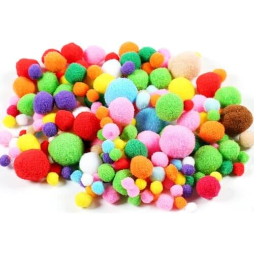 10mm - 30mm Pompom Soft Pompones Fluffy Plush Craft Pom Poms Ball Furball Christmas Decoration Kids Toys DIY Supplies