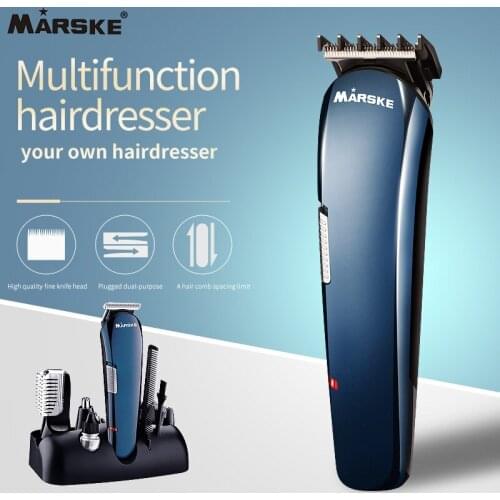Professional Hair Clipper Machine 5in1 Beard Razor Haircut Cutting Body Face Beard Trimer Wet Dry For Men Barber Hair Shaving