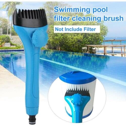 PVC Material 1pcs Swimming Pool And Spa Filter Cartridge Cleaner Wand Swimming Pool Cleaning Brush Accessories Support Dropship