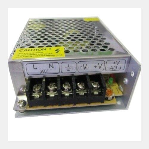 Regulated Power Supply DC 12V 5Amp 60W Switching Transformer Converter for LED Strip Lights, CCTV, Radio, Computer Project