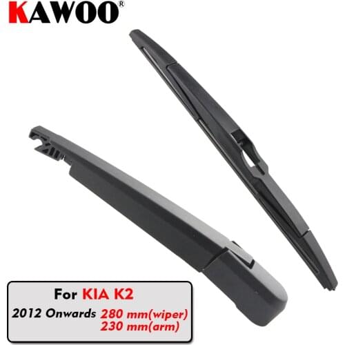 KAWOO Car Rear Wiper Blade Blades Back Window Wipers Arm For KIA K2 Hatchback (2012 Onwards) 280mm Auto Windscreen Blade