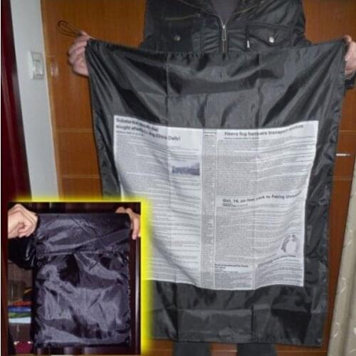 Bag To Newspaper Streamer - Magic Trick,Close Up,Stage Props,Comedy,Classic,Illusions,Party Trick,Magic Accessory,Gimmick