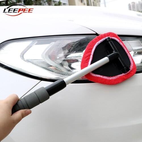 Telescopic Stick Car Windowscreen Cleaner Windshield High Pressure Washer Kit Parts Clean Dry Tools Auto Accessories Universal