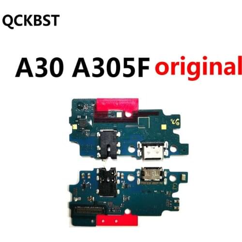 For Samsung A30 A305F Micro USB Charger Dock Connector Charging Port Microphone Flex Cable Replacement Parts