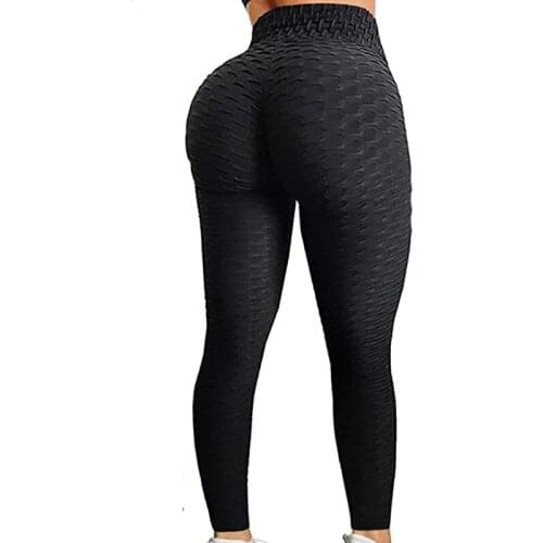 Yoga Pants Knitted Tights Women Gym Fitness Leggings High Waist Running Sweatpants