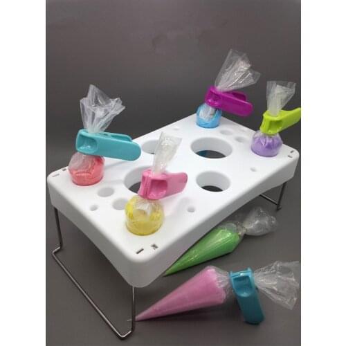 1PC Cake Fondant Storage Placing Rack Food-grade Plastic Cake Icing Piping Bags Kitchen Organizer Kitchen Storage Tools PD 008