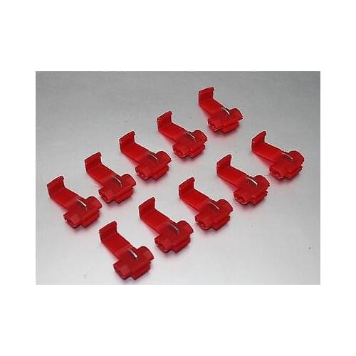 100PCS QUICK SPLICE WIRE CONNECTORS 22-16 GAUGE SCOTCHLOKS INSTANT TAPS