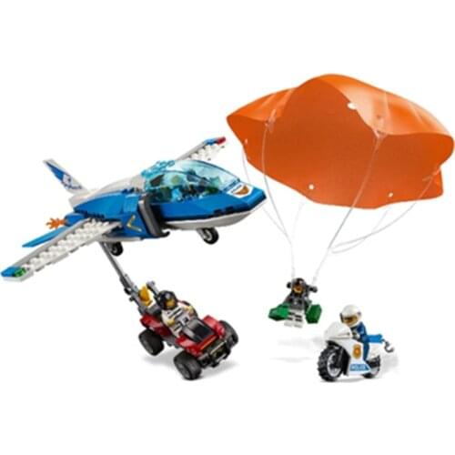 11208 City Series Air Special Police Parachute Hunting 60208 Assembled Building Block Toys Educational Toys Christmas Gifts