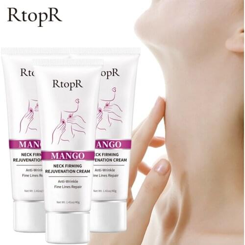 3PCS Mango Firming Neck Cream Anti Wrinkle Remove Neck Mask Nourishing Whitening Mild Peeling Beauty Neck Care 40g