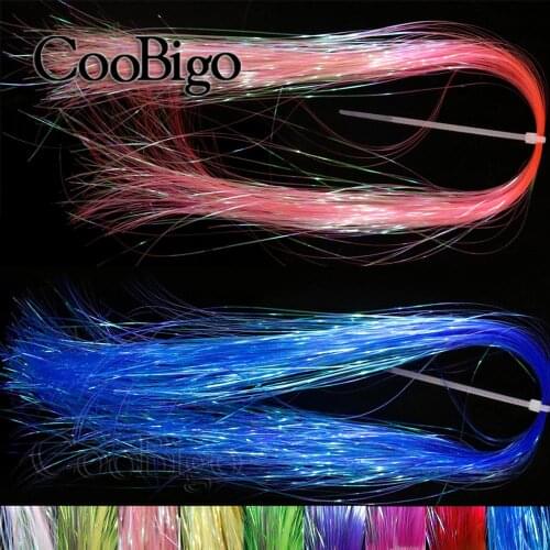 60pcs/pack 0.3mm Flashabou Tinsel Streamers Synthetic Ice Wing Fiber Flash Crystal Mirage Wrap hook Nymphs Fly Tying Material