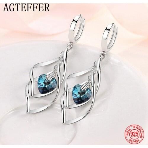 Серьги-кольца AGTEFFER China At AliExpress