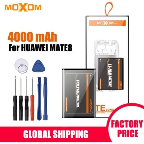 MOXOM Phone Battery For Huawei Mate8 NXT-AL10 NXT-TL00 NXT-CL00 NXT-DL00 mate8 HB396693ECW Mobile Phone Batteries Retail Package