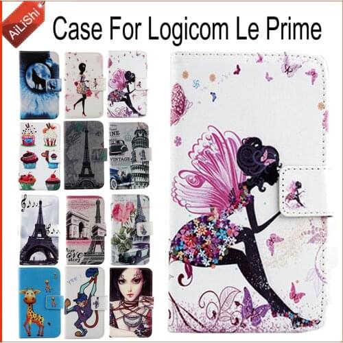 AiLiShi Case For Logicom Le Prime Luxury Flip PU Painted Leather Case Logicom Exclusive 100% Special Phone Cover Skin+Tracking