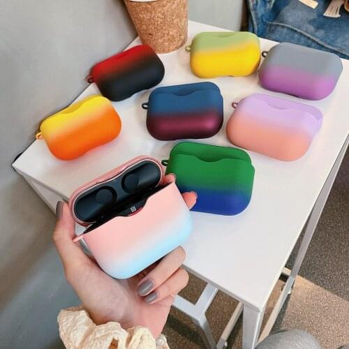 For SONY WF-1000XM3 Earphone Case Fashion Gradient Color Matte Hard PC Protect Earphone Cover For SONY WF1000XM3 Headset Case