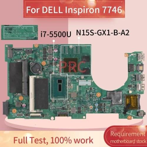 CN-0FR6H6 0FR6H6 For DELL Inspiron 7746 i7-5500U Laptop Motherboard 14202-1 SR23W N15S-GX1-B-A2 DDR3 Notebook Mainboard