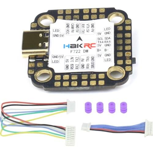HAKRC 20*20mm Flight Controller F722/F405 DM MINI 3-6S Barometer Gyroscope Dual BEC 5V/3A 9V/2.5A for FPV Racing Drone RC Models