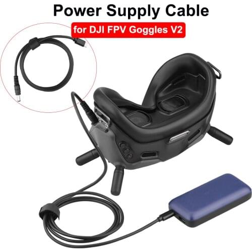 Power Supply Cable for DJI FPV Goggles V2 TYPE-C to DC Fast Charger Port Mobile Power Line for DJI FPV Combo Accessories