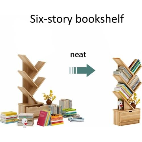 Tree Shaped Bookshelf Floor Space Saving Simple Modern Creative Shelf Storage Bookcase Covers A Small Area For Home
