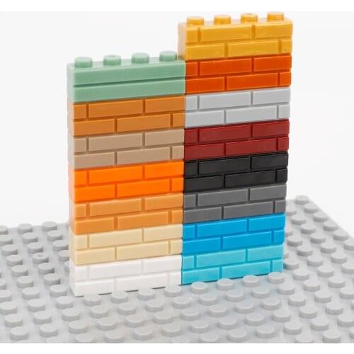 DIY Building Blocks Wall Bricks 1x4 Educational Creative Toys for Children MOC Compatible Assembles Particles Bricks Parts C192