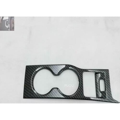 Left hand drive Chrome Matt Console centre Gear Shift Panel Cup Holder Cover Trim For Renault Kadjar 2016 2017 2018