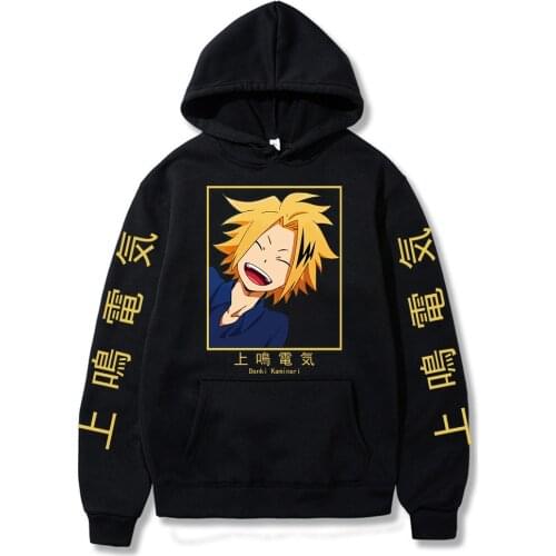 Hot My Hero Academia Hoodie MHA Boku No Hero Academia Kaminari Denki Pullover Sweatshirt Cosplay Clothes