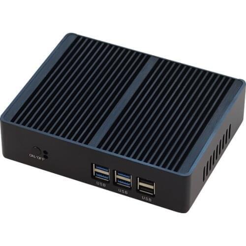 Best mini pc 3855U with dual display fanless mini desktop pc support win7/Win10 Linux
