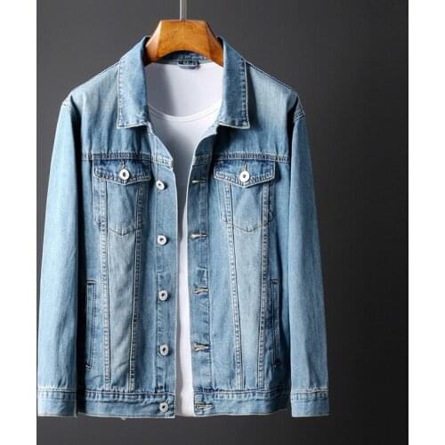 Mens Jacket 2019 Spring Mens Denim Jacket Mens Slim Student Couple Denim Jacket