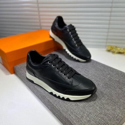 Men casual shoes genuine leather flat shoes fashion autumn white shoes lace up luxury brand