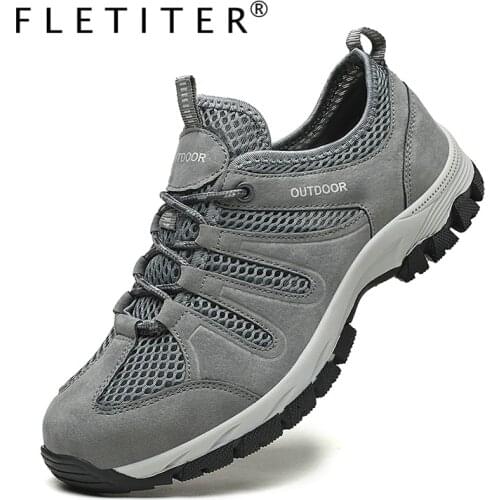 2021 Summer New Sneakers Men Shoes Outdoor Hiking Comfort Mesh Breathable Male Footwear Non-slip Casual Shoes Sneakers Big Size