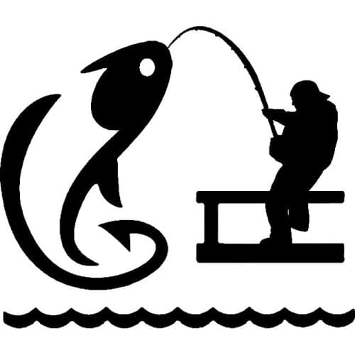 17.5*15cm Fishing On Board car-styling Stickers on auto motorcycle vinyl car styling sticker car accessories