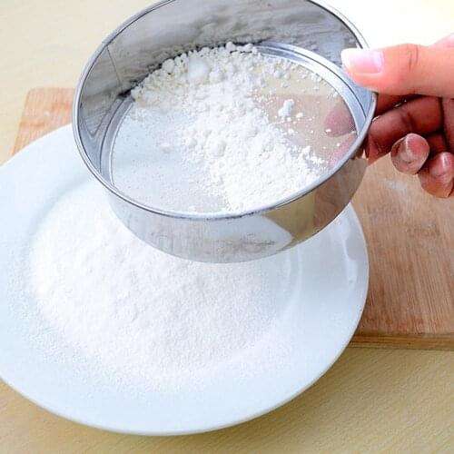Stainless Steel Mesh safe and durable Flour Sifting Sifter Sieve Strainer Baking Kitchen Tool kitchen accessories