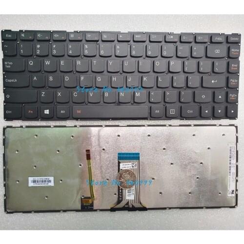 New For Lenovo Ideapad 100S-14IBR 300S-14ISK 500S-14ISK Keyboard Backlit US