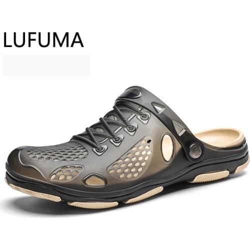 LUFUMA Mens Aqua Shoes 2020 Crocks New Breathable Men Beach Sneaker Shoes Beach Fishing Water Holes Outdoor Summer Sandals