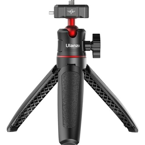 Ulanzi 2-in-1 Quick Release Selfie Stick Camera Tripod for phone 28cm 1.5KG Payload with Ball Head Smartphone Photo Studio