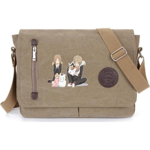 Anime Natsume Yuujinchou student bookbag Messenger Bags Teens Crossbodybag Women Travel Shoulder Bags