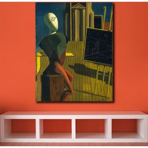 Famous Giorgio de chirico The Seer Paris, winter Painting For Living Room Home Decor Oil Painting Print On Canvas Wall Painting