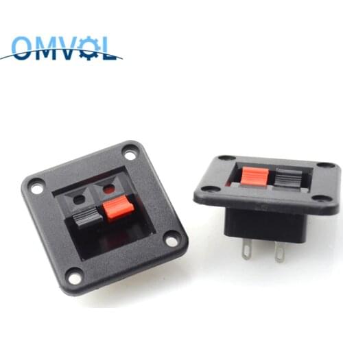 2PCS Push Type Speaker Terminal Board 2 Positions Speaker terminal