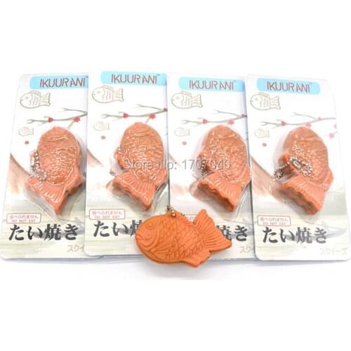 25PCS/Lot New Ikuurani Original Japan Yummy Taiyaki Mochi Squeeze Stretchy Funny Kid Toy Wholesale