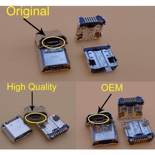 50pcs Micro USB Charger Port Dock Jack Socket Connector For Samsung Tab SM-T210R 4 7.0 GT-P5200 T310 SM-T211 T210R SM-T217