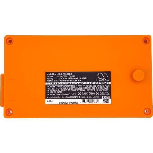 Cameron Sino 2000mAh Battery 100-001-885, BC-GF500, FUA15 ( Black or Orange ) for Gross Funk Crane Remote Control, GF500 Comp