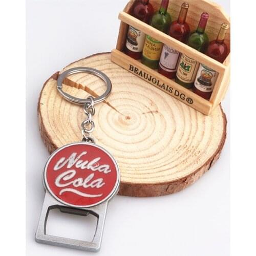 ZXMJ Pip Boy Nuka Cola FALLOUT keychain Keyring Bottle Opener Nuka Cola Raduation 4 Chaveiro Men Bar Accessories Jewelry Jewelry