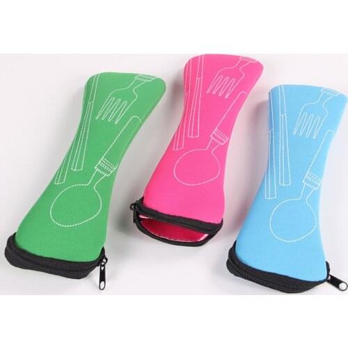 New 1pc Portable Tableware Box Flip Cover Type Cutlery Case For Kitchen Students Household Utensils Dinnerware Bag Dropshipping