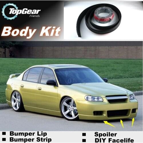 For Classic 2004 2005 Bumper Lip Lips / Top Gear Shop Spoiler For Car Tuning / TOPGEAR Body Kit + Strip